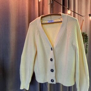 Old Navy Yellow Women's Cardigan Sweater
